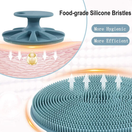 Spazzola viso in silicone, spazzola esfoliante manuale pulizia viso portatile - Foto 4 di 6