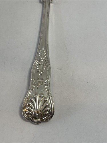 Vintage Large 9” Sheffield England Fruit Embossed Silver Plate Serving Spoon - Picture 5 of 8