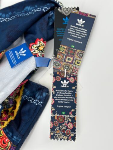 Adidas Originals Track Jacket Women’s XS Cirandeira Firebird Floral Blue AY6907 - Picture 11 of 22