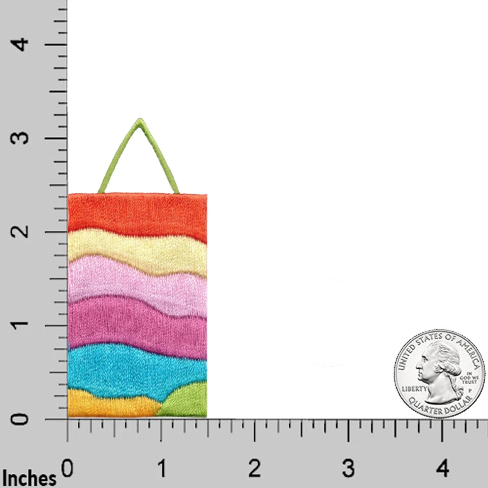 Bolso de compras alto retro años 60 (paquete de 3) plancha con parche Foto 3 de 4