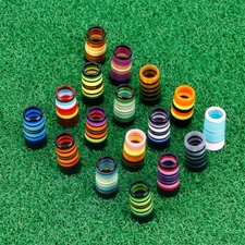 10pcs Color Ring Golf Shaft Ferrule Fit Iron Wedge Club Tip.355 9.2*25.4*13.7mm