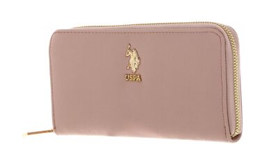 U.S. POLO ASSN. New Jones Zip Around Wallet L Geldbörse Cipria lachsfarben