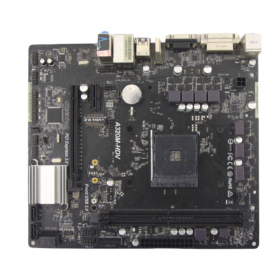 For ASROCK DDR4 AM4 Micro-ATX Motherboard DVI HDMI USB 3.1 A320M