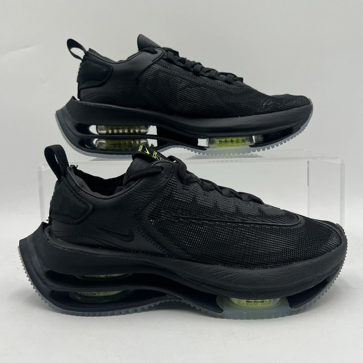 Sale!☆ NIKE Zoom Double Stacked Women's Summit Black Volt Nike Zoom Double Stacked Black/Volt Women's Sz 6 NEW CI0804