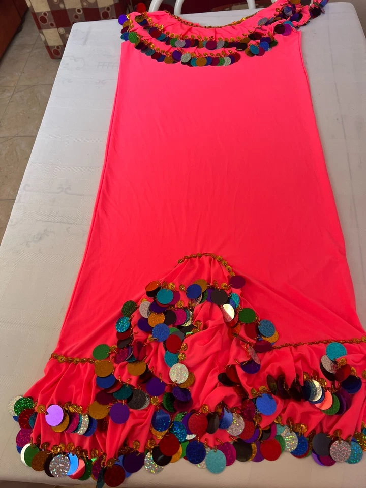 Egyptian sexy new belly dance short dress, Alexandrian girl model, Melaya dress. — 第 3/4 张图片