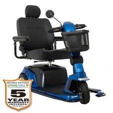 Pride Maxima Heavy Duty 3-Wheel Mobility Scooter, With 5-Year Extended Warranty