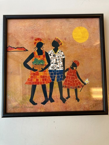 Three's A Crocod afrikanische Kunst signiert vom Künstler CA Marte? - Bild 2 von 5