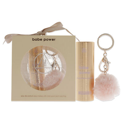Missguided Babe Power for Women-2 Pc Mini Set 10ml EDP Spray,Mini PomPom Keyrin