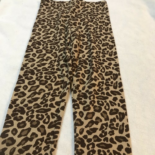 EUC teachers pet 5 kitty cat leopard tiger leggings vintage spotted RARE twins - Picture 2 of 3