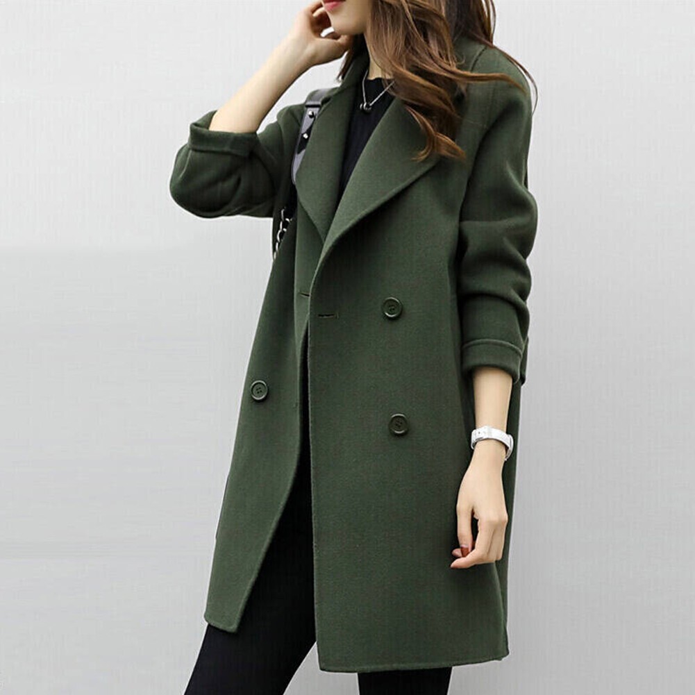 Coat Jacket Long M-3XL Outwear Overcoat 