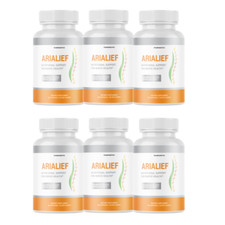 AriaLief Brain Pills - Nerve Health  Cognitive Support Supplement - 6 Bottles