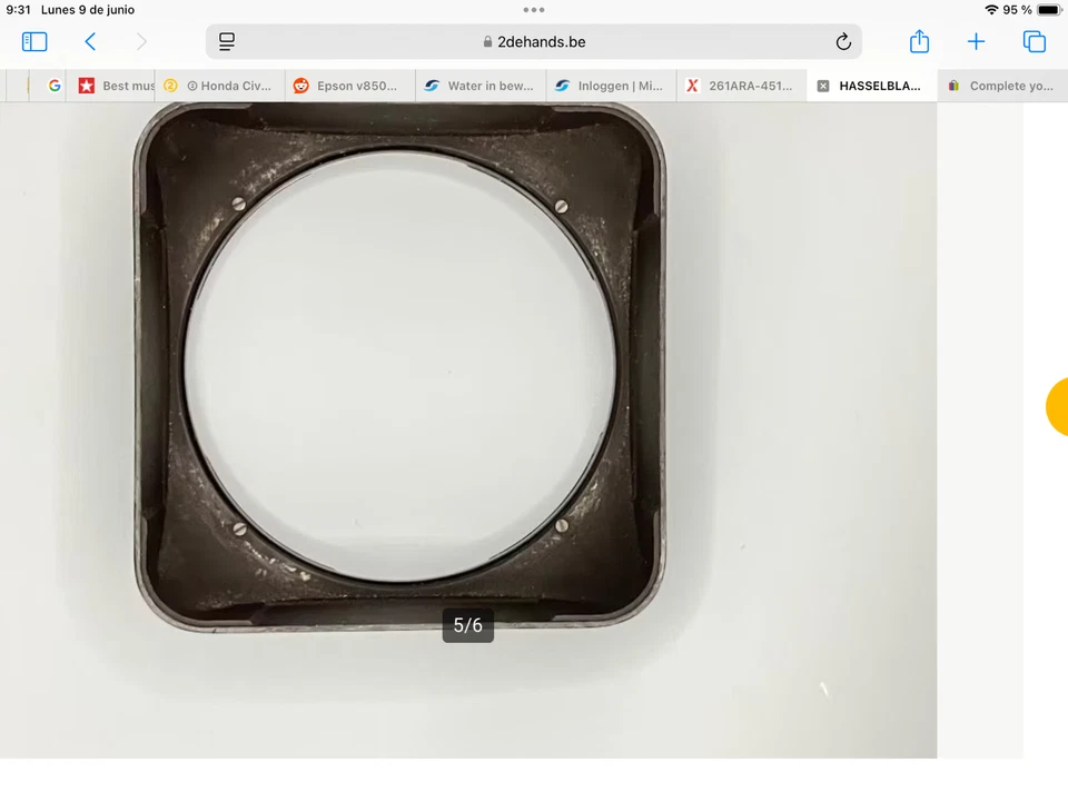 Parasol Hasselblad B60 38-60 auténtico hecho en Suecia OTOÑO 25 OFERTA PRECIO Foto 4 de 4