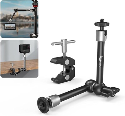 SmallRig 10 Inch Magic Arm w/ Super Clamp Large Crab Pliers Clip KBUM2732B