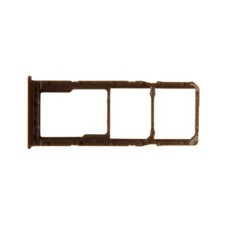 SIM Micro SD Card Tray Dual for Samsung Galaxy A21s Black Replacement Part