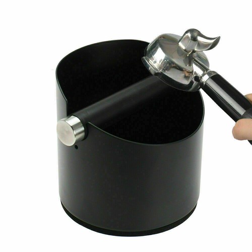 Black Espresso Coffee Grounds Knock Box and Detachable Knock Bar Cafe Tamper Bin - Picture 3 of 12