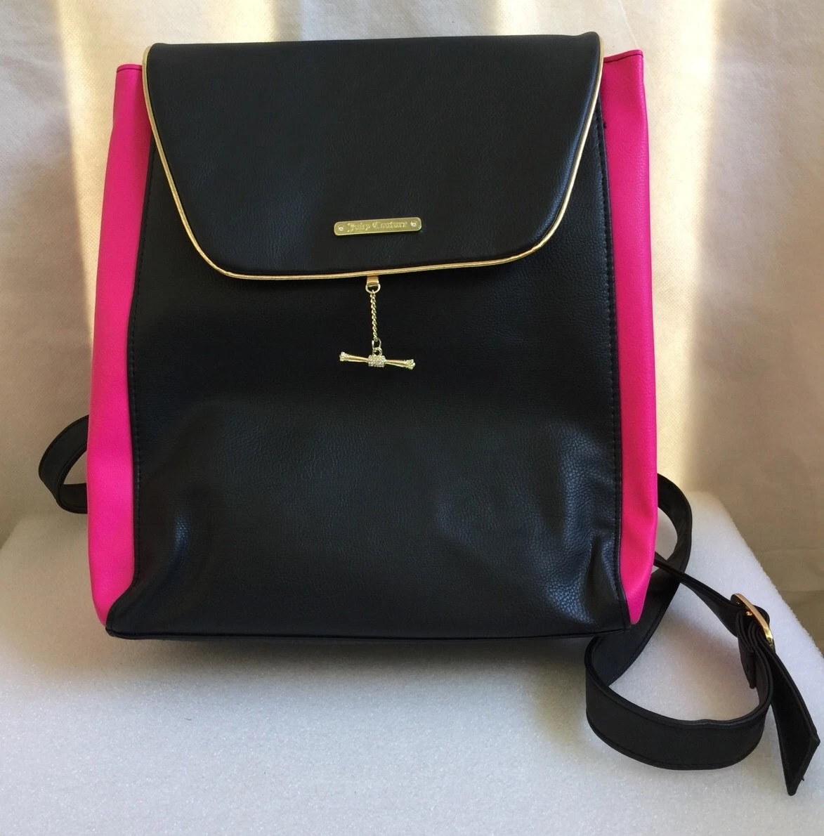 Juicy Couture Black Crossbody Purse w/ Pink Lined Crown Print - clothing &  accessories - by owner - apparel sale -...