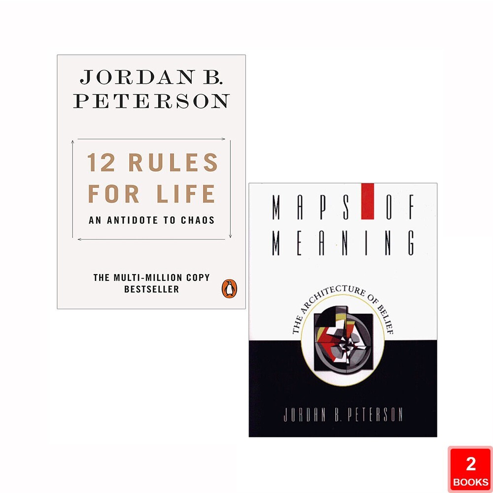 Jordan B. Peterson Collection 2 Books Set 12 Rules for Life, Maps of Meaning New