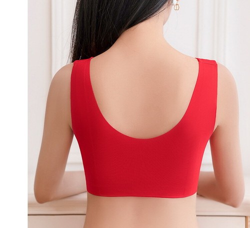 Women Bras 3/4 Cups Front Closure Wireless Sports Vest Plus Size Underwear 20491 - Picture 7 of 28
