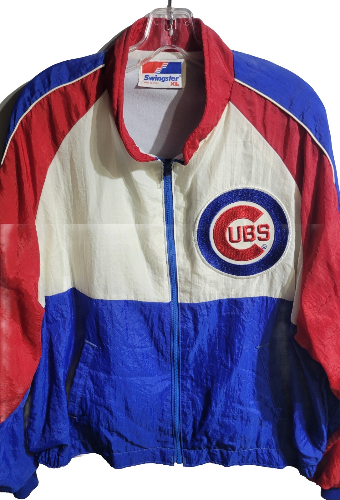 Vintage Swingster Chicago Cubs Full Zip Windbreak… - image 1