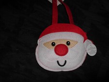 Santa Claus Holiday Felt Gift Bag - 6" x 6"