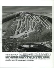 1990 Press Photo Ski Slopes at Okemo Mountain, Vermont - tup26248