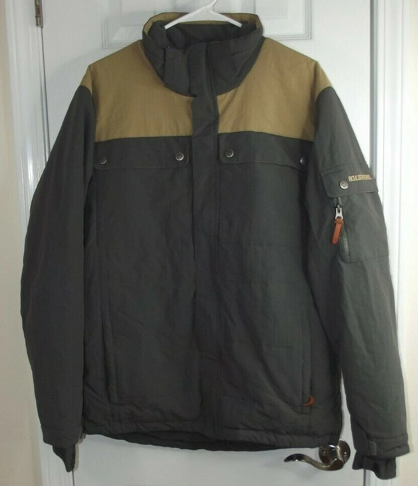 BOULDER GEAR SKI COAT Parka SNOW JACKET - Gray/Tan - Mens Size Medium