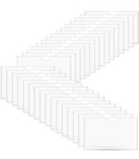 30-Pack Self-Adhesive Index Card Pockets with Top Open for Loading - Business