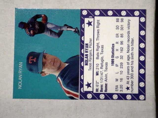 Nolan Ryan Face Shot and Pitching