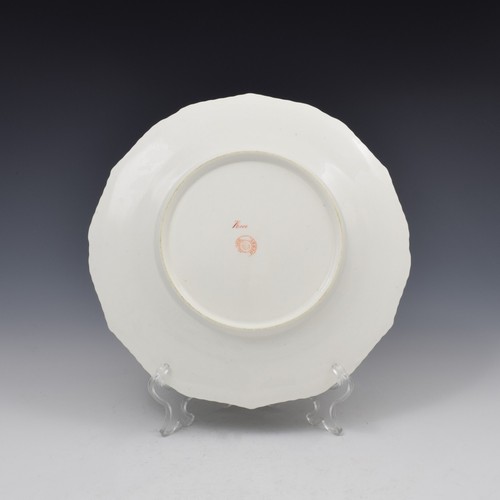 Antique Georgian Bloor Derby Porcelain Marquess Armorial Botanical Dessert Plate - Picture 4 of 4
