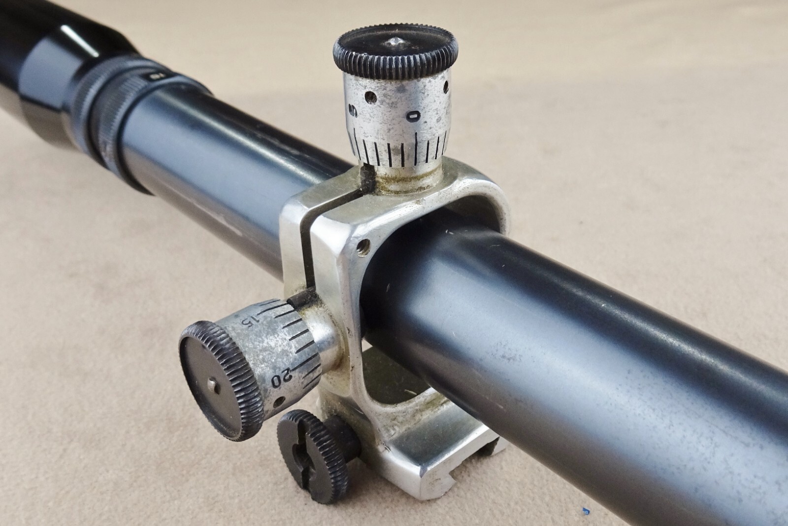 Unertl Target Rifle Scope, 1" Dia Tube, 15X, Crosshair Reticle with