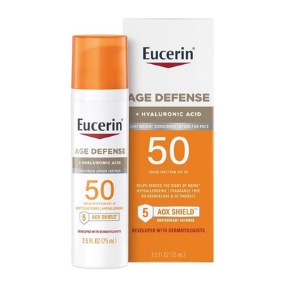 Eucerin Sun Age Defense Spf 50 Face Sunscreen Lotion , 2.5 Fl Oz Bottle
