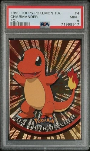 Charmander - 1999 Topps Pokémon T.V - Non-Sports Card PSA 9 MINT