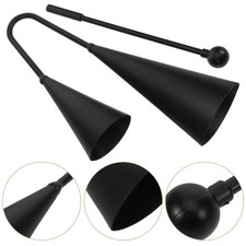 1 Set Durable Double Tone Metal Cowbell Instrument with Stick for Musicians