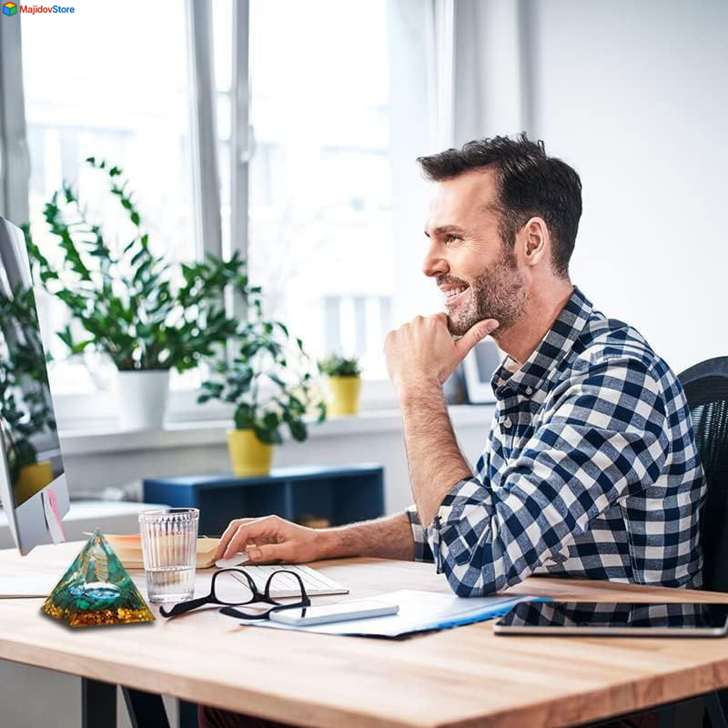 Orgone Pyramid Energy Generator Emf Protection Healing Meditation Orgonite USA 
