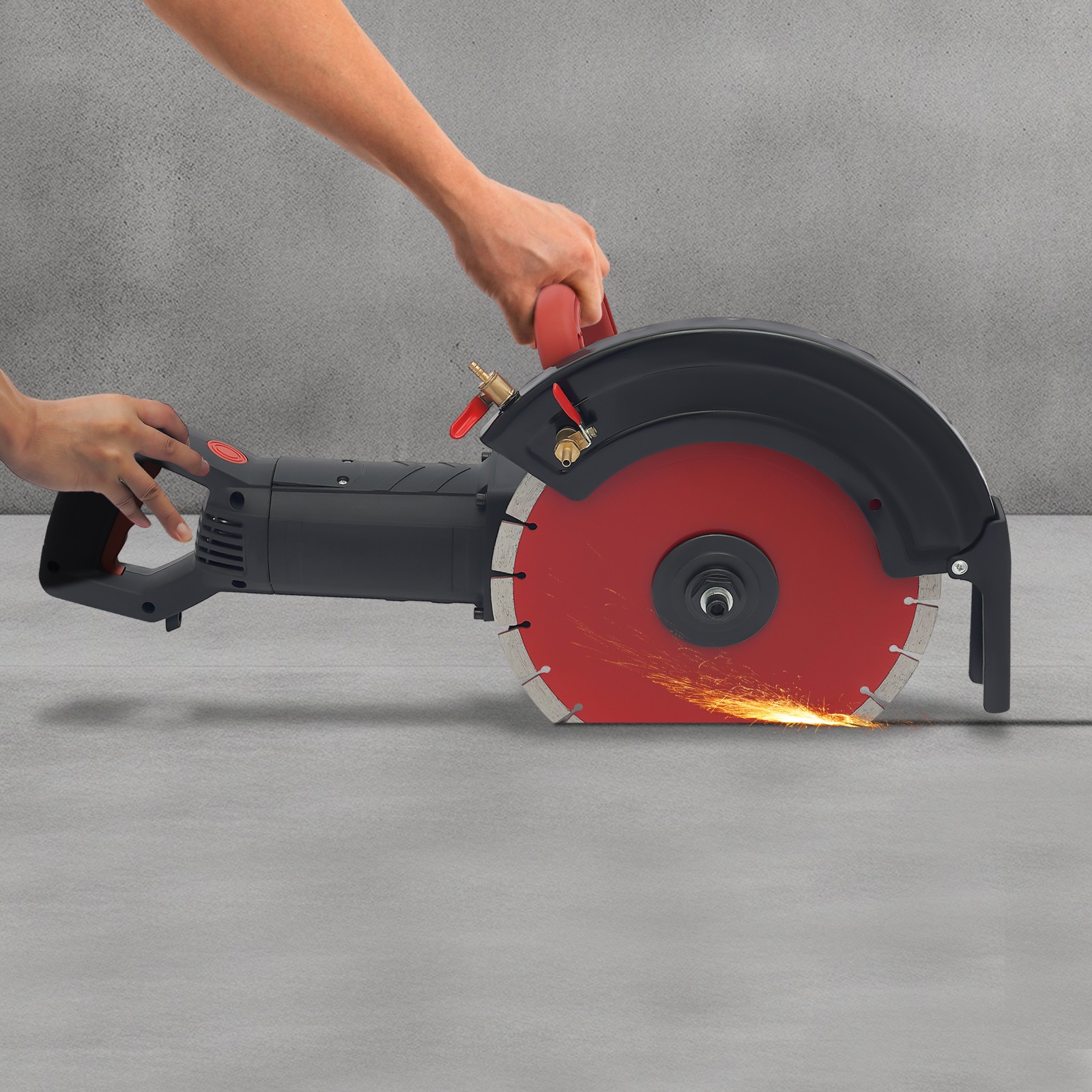 Sierra de hormigón 5800W cortadora cortadora de pavimento con disco de corte de diamante de 305 mm