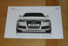 Audi RS6 Pricing & Specification Brochure 2008-2009 - Saloon & Estate
