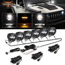 4Pcs AUXBEAM 4" 110W LED Work Light Bar SPOT Offroad Ditch Driving Fog Pods DRL