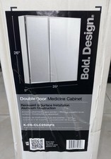 KOHLER K-CB-CLC2526FS Medicine Cabinet 25x26 Mirror Doors Beveled Edge