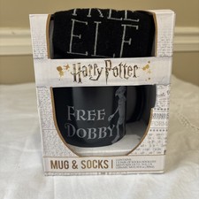 Harry Potter FREE DOBBY Mug Cup  DOBBY Socks Set New In Box