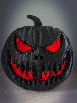 Halloween Scary Pumpkin Light Not Included 3D Printed