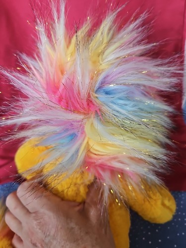 FAO Schwartz Dreamies Plush Lion NEW ages 3+ created 2021 So Soft! Rainbow Fur! - Picture 6 of 13