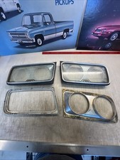 Chrysler 300 New Yorker Newport 1965 Oem Headlight Bezels Glass Covers Parts