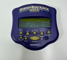 Vintage 1998 Radica Poker Blackjack Lite Handheld Game - #9908 - Tested Works
