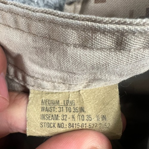 USMC Trouser Combat Desert MARPAT Digital Camo Medium Long - Picture 6 of 11