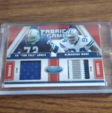 Panini 2011 Certified Fabric of the Game Combos Ware, Jones Cowboys Prime #8 /25