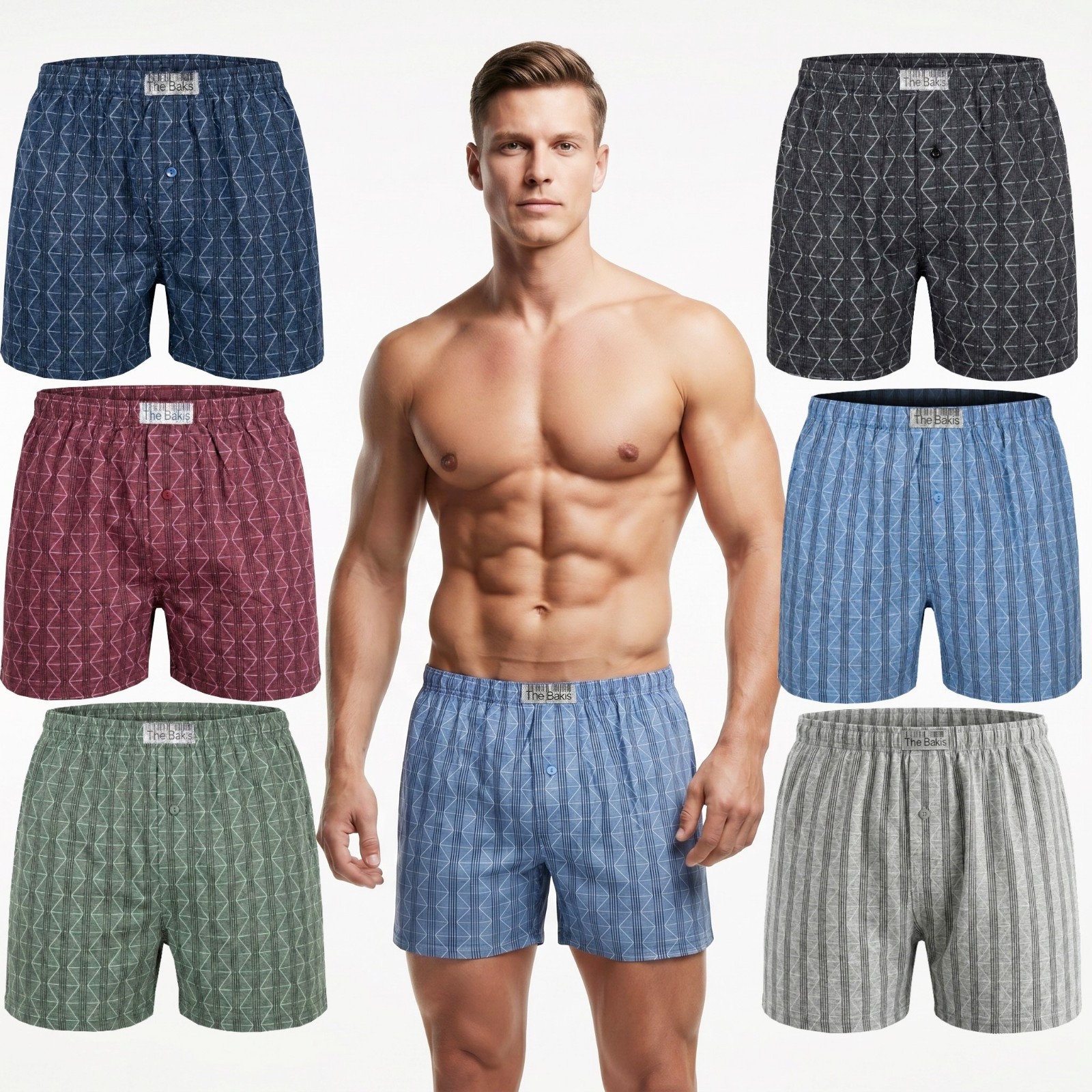 3/6/9/12 Herren Boxershorts Unterhose Unterwäsche Baumwolle Gr.5(S)-13(6XL) 5