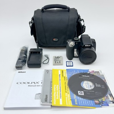 Nikon Coolpix P80 10.1MP Digital Camera 18X TESTED w/Battery Charger Case SD VGC