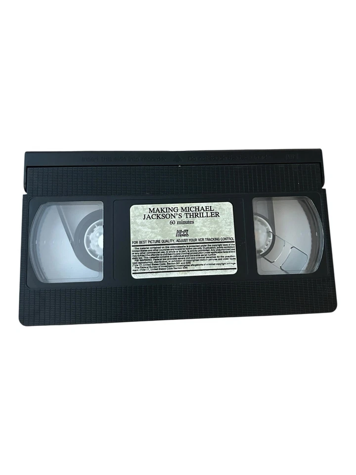 MICHAEL JACKSON THE MAKING OF THRILLER Original Rare VHS Foto 3 de 4