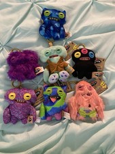 Fuggler Keychains set 7 Funny Ugly Key Ring Chain 5" MINT with TAGS NEW