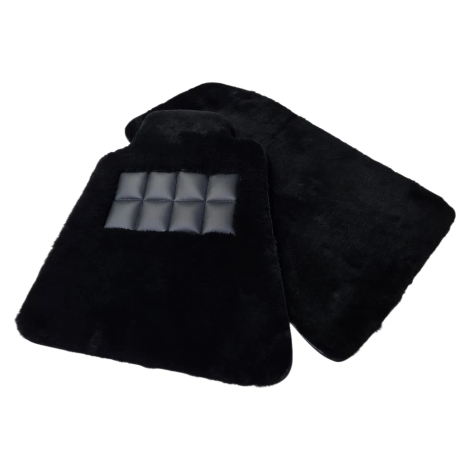 Напольные коврики из натуральной черной овчины подходят для W140 Mercedes Benz SEL 300 420 500 S 600 - Изображение 4 из 4